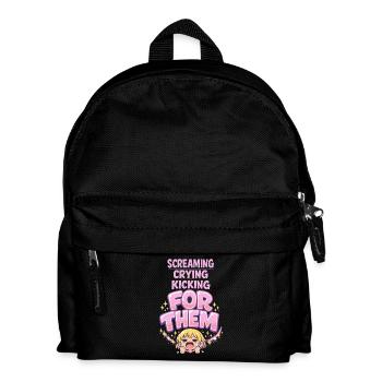Anime Fangirl Screams Anime Reaction - Kids' Backpack - black - Front