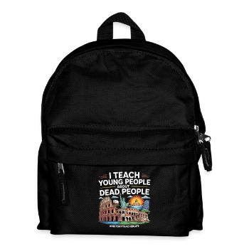 Geschichte - Kinder Rucksack - Schwarz - Vorne