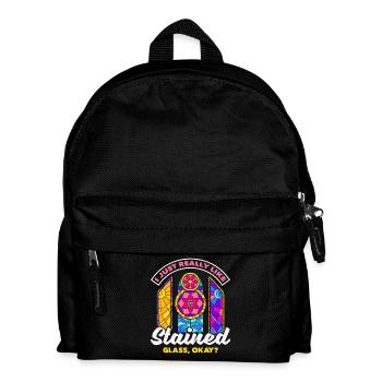 Stained Glass Art Stained Glass Artist - Kids' Backpack - black - Front