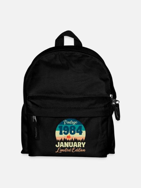 Birthday January 1984 Gift Vintage Limited - Kids' Backpack - black
