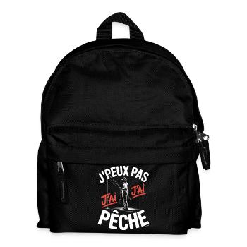 I can't I fished - Kids' Backpack - black - Front