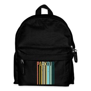 Parkour Retro Vintage - Kids' Backpack - black - Front