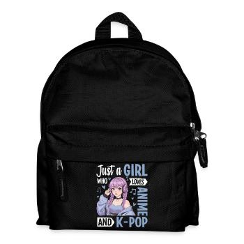 Just A Girl Who Loves Anime And K-Pop - Kids' Backpack - black - Front