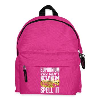Vintage Euphonium Player - Kids' Backpack - fuchsia - Front