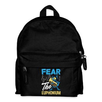 Vintage Euphonium Spieler - Kinder Rucksack - Schwarz - Vorne