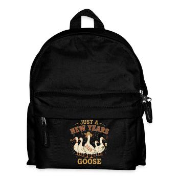Just A New Years Goose 2026 Feierspaß - Kinder Rucksack - Schwarz - Vorne