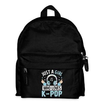 Une fille qui adore la K-Pop - Sac à dos Enfant - noir - Devant