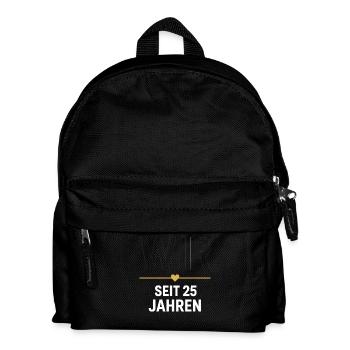 We have been loving for 25 years, minimalist couple - Kids' Backpack - black - Front