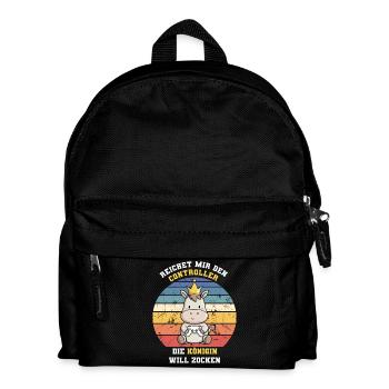 The queen wants to gamble - Kids' Backpack - black - Front