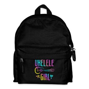 Ukulélé hawaïen ukulélé Ukulélé Girl - Sac à dos Enfant - noir - Devant