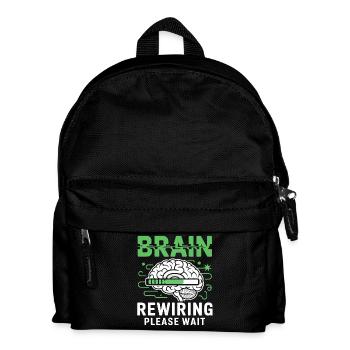 Redémarrage du cerveau Veuillez patienter - Sac à dos Enfant - noir - Devant