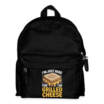 Grilled Cheese Lover - I'm Just Here - Kids' Backpack - black - Front