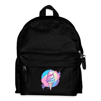 Eiscreme - Kinder Rucksack - Schwarz - Vorne
