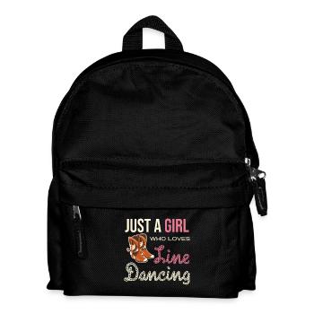Femme danseuse en ligne avec bottes de cow-boy - Sac à dos Enfant - noir - Devant