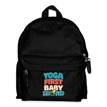 Vorgeburtliches Yoga Werdende Mutter - Kinder Rucksack - Schwarz - Vorne