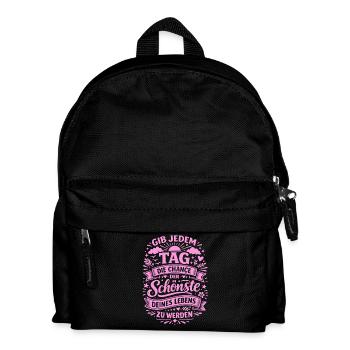 La chance d’être le plus beau jour de ta vie - Sac à dos Enfant - noir - Devant