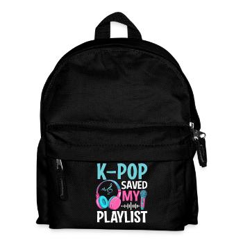 K-Pop Saved My Playlist - Kids' Backpack - black - Front