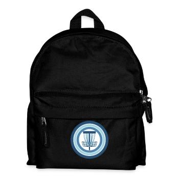 Disc Golf Korb Flug Disc Frisbee Golfszene - Kinder Rucksack - Schwarz - Vorne