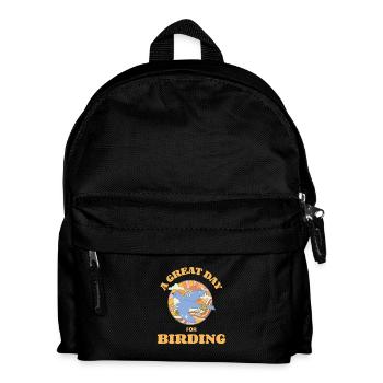 Ein großartiger Tag zum Vogelbeobachten - Kinder Rucksack - Schwarz - Vorne