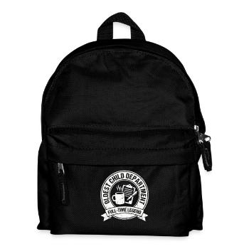  Oldest Child Department Full Time Legend Sibling - Kinder Rucksack - Schwarz - Vorne