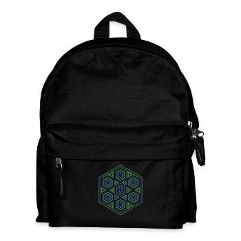 Yoga Méditation Danse Kaléidoscope Motif d’Hexagone - Sac à dos Enfant - noir - Devant