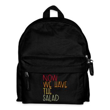 NOW WE HAVE THE SALAD - Kids' Backpack - black - Front