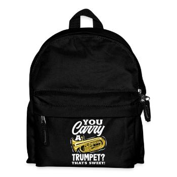 Vintage Euphonium Spieler - Kinder Rucksack - Schwarz - Vorne