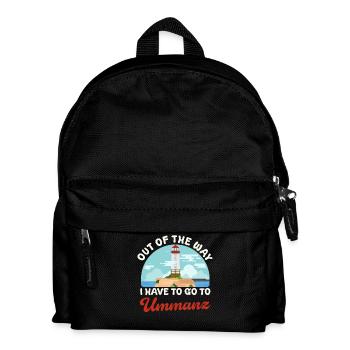 Baltic Sea OUT OF THE WAY I HAVE TO GO TO UMMANZ Funny - Kids' Backpack - black - Front