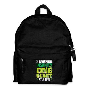 Verdienter Wahnsinn Eine Pflanze Nach Der Anderen - Kinder Rucksack - Schwarz - Vorne