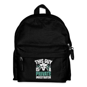  Private Detective Costume Guard Uniform Private - Kids' Backpack - black - Front