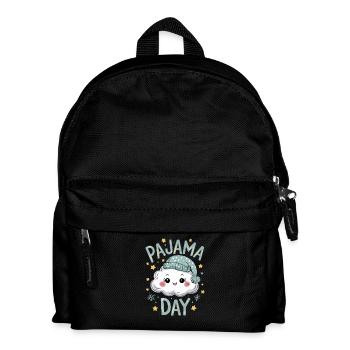 Jour de pyjama Silhouette nuageuse mignonne avec un bonnet endormi pour - Sac à dos Enfant - noir - Devant