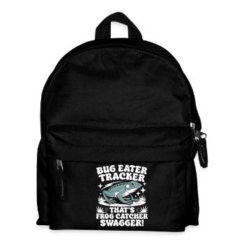 Frog Catcher Bug Eater Tracker Frog - Kids' Backpack - black - Front