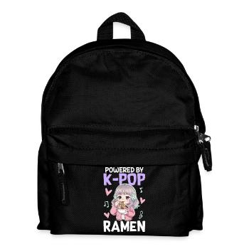 Powered By K-Pop Ramen - Kinder Rucksack - Schwarz - Vorne