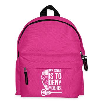Lacrosse Lax. Mon but est de refuser les tiens, les gars. - Sac à dos Enfant - fuchsia - Devant