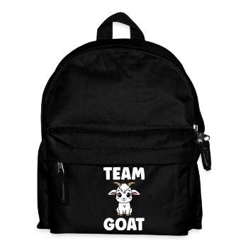 Team Ziegenziegen-Cartoon - Kinder Rucksack - Schwarz - Vorne