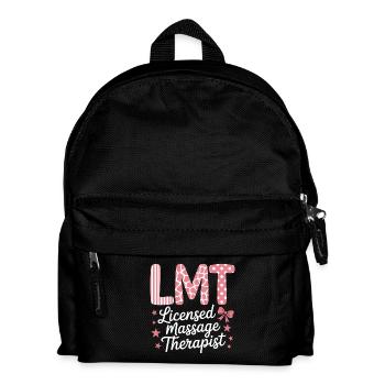 Masseurin Sprüche Massage Lustige Masseur Geschenk - Kinder Rucksack - Schwarz - Vorne