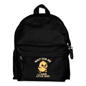 Comique de fille qui dit des mèmes, jambes drôles, petites jambes - Sac à dos Enfant - noir - Devant