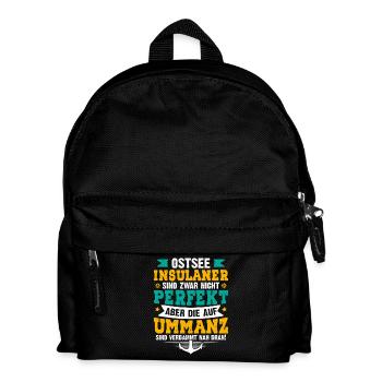 Ummanz BALTIC SEA ISLANDERS ARE NOT PERFECT - Kids' Backpack - black - Front