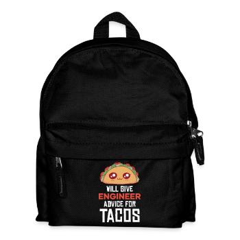 Taco Wortwitz: Ingenieur-Beratung - Kinder Rucksack - Schwarz - Vorne