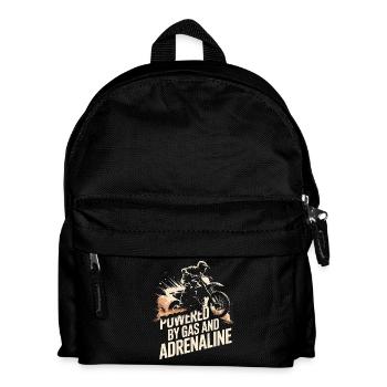 Motocross propulsé par l’essence et l’adrénaline - Sac à dos Enfant - noir - Devant