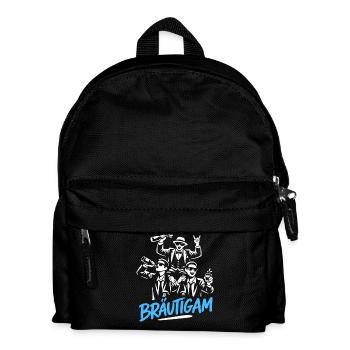 T-shirt du marié de la fête de garçon Grondement de la fête de garçon - Sac à dos Enfant - noir - Devant