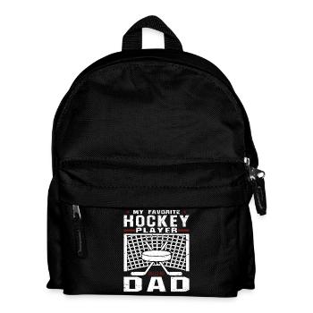 My Favorite Hockey Player Calls Me Dad - Kids' Backpack - black - Front