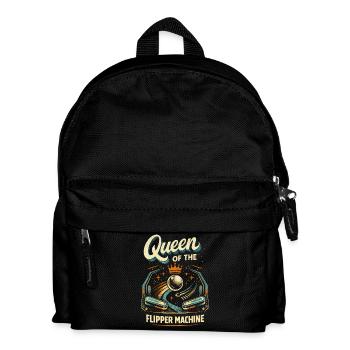 Joueuse de flipper, Reine de la machine à flipper, - Sac à dos Enfant - noir - Devant