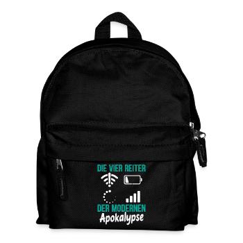 Nerd LES QUATRE CAVALIERS MODERNES DE L’APOCALYPSE - Sac à dos Enfant - noir - Devant