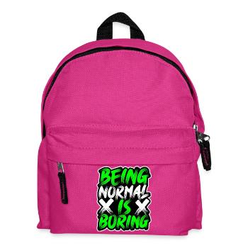 being-normal-is-boring - Kids' Backpack - fuchsia - Front