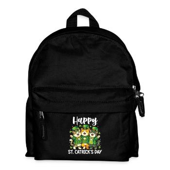 Joyeuse Saint-Patrick Irlandais - Saint-Patrick - Sac à dos Enfant - noir - Devant