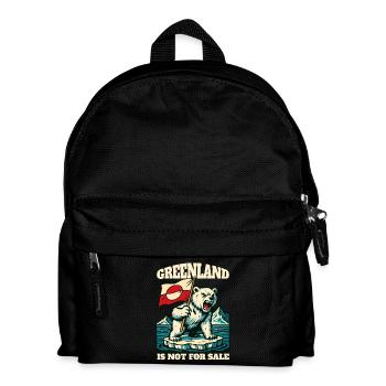 Greenland Is Not For Sale - Kids' Backpack - black - Front