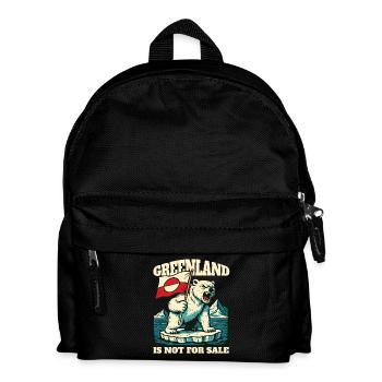 Greenland Is Not For Sale - Kids' Backpack - black - Front