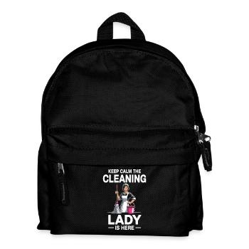 Femme de ménage Humour professionnel de la maison - Sac à dos Enfant - noir - Devant