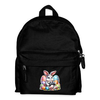 Osterhase Gaming Gamer - Kinder Rucksack - Schwarz - Vorne